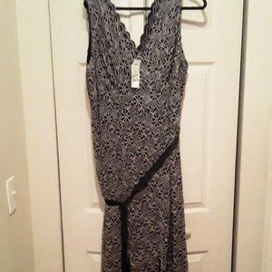 LONG DRESS WOMEN'S SIZE 3X BLACK AND BEIGE